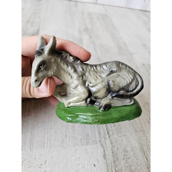 Fontanini vintage donkey Italian Nativity village Xmas Italy - Picture 6 of 8